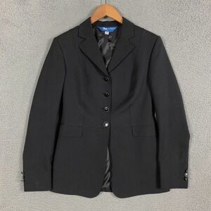 RJ Classics Xtreme Show Coat Women's 4R Black 4 Button Equestrian Riding Jacket